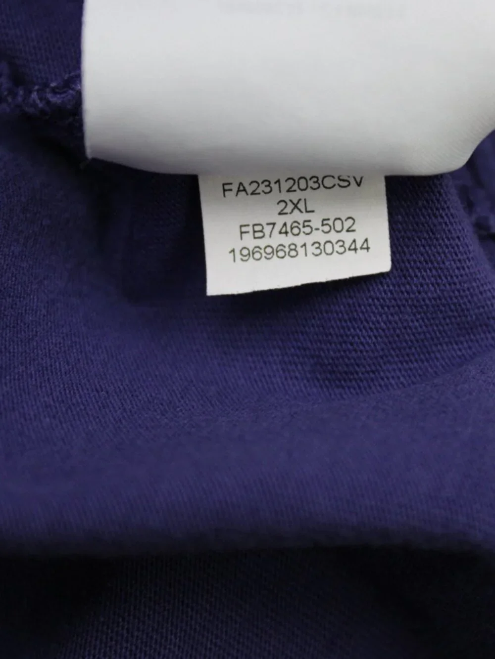 Jordan Flight Shirt Men 2XL XXL Purple Double Sided Cotton Short Sleeve Pullover